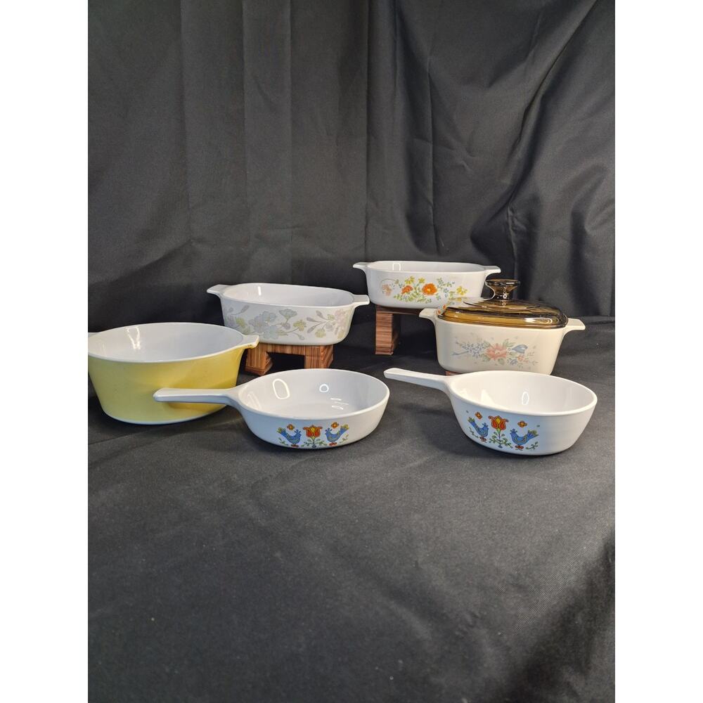 VTG Mixed Corning Ware Set Country Festival Friendship , Wildlower , Symphony,